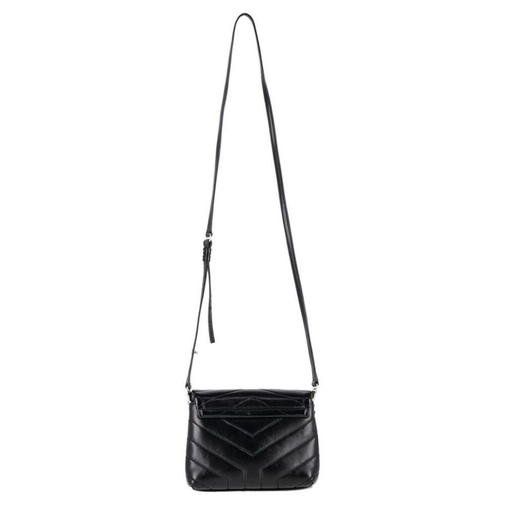 Pre Loved saint laurent Loulou Crossbody Leather Bag Women black Crossbody Bags - Picture 3 of 8